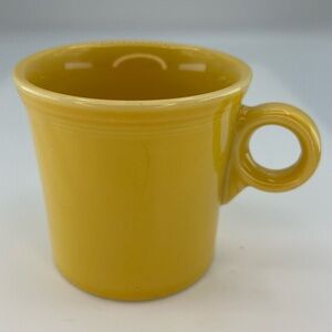 Fiestaware Mug Homer Laughlin HLC Yellow Ring Handle Coffee Cup Tea